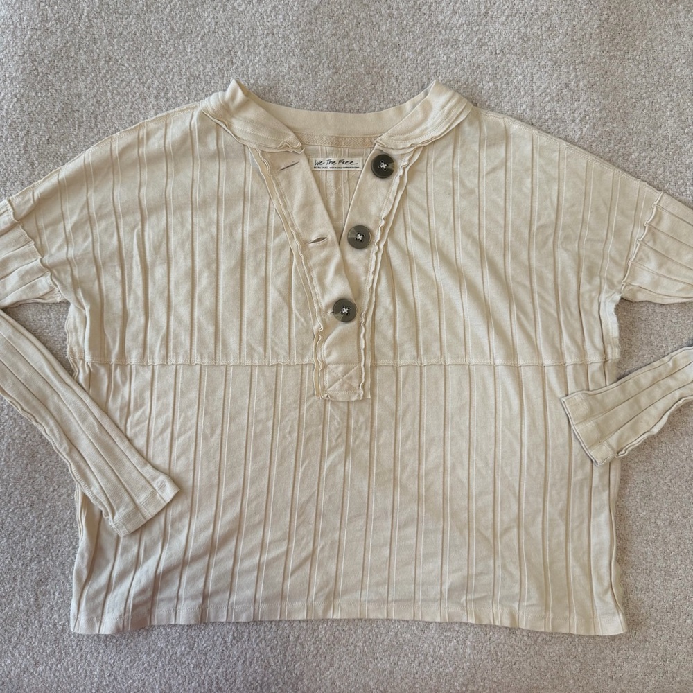 Free People We The Free In The Mix Long Sleeve Henley